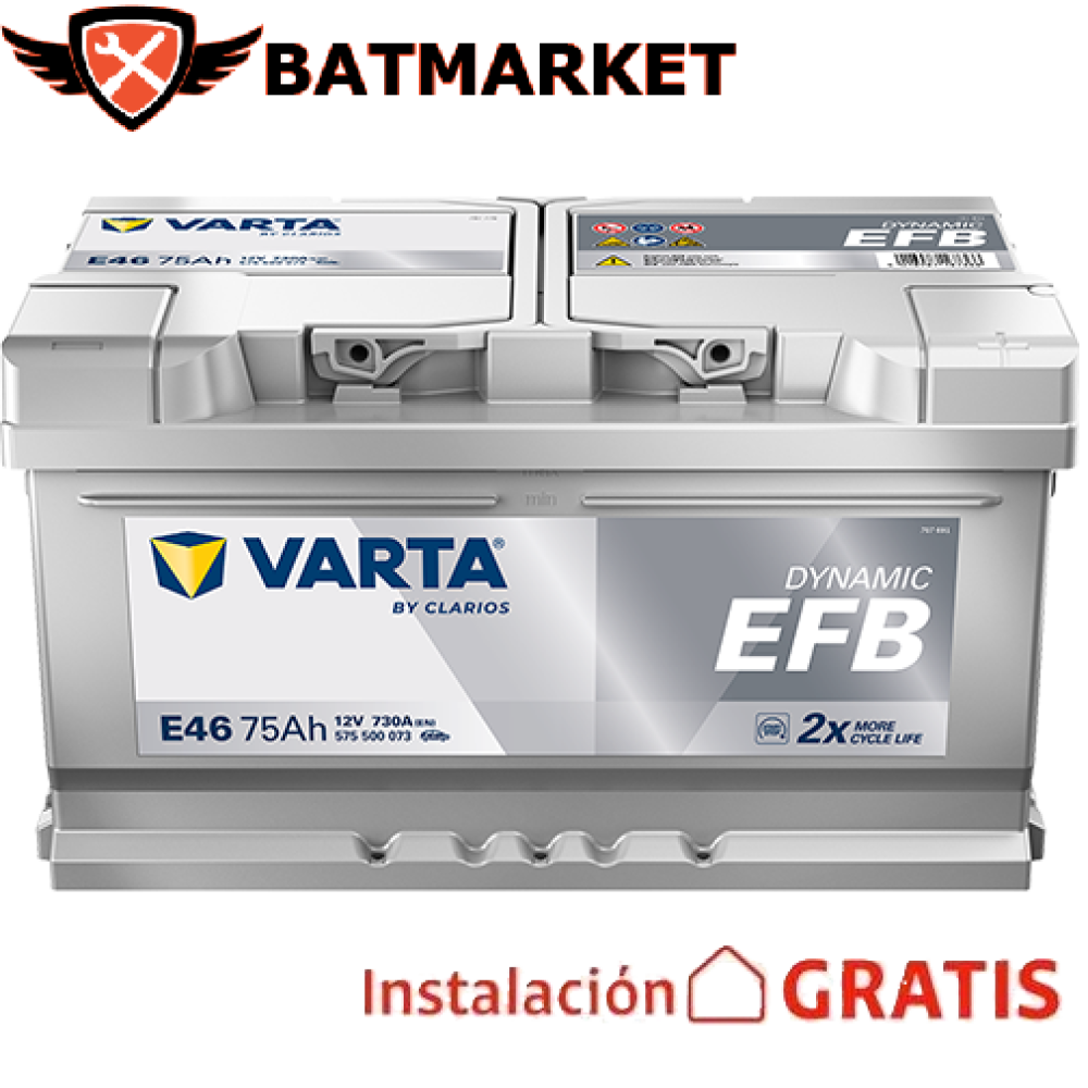 Batería Varta Dynamic EFB E46 75Ah 730A (575 500 073)