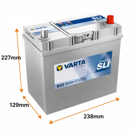 Batería Varta Dynamic SLI B32 45Ah 330A R+ (545156033)