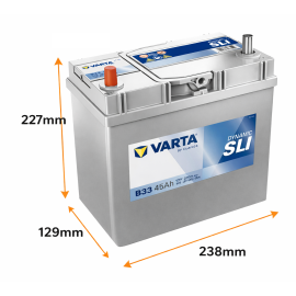 Batería Varta Dynamic SLI B33 45Ah 330A Asia L+ 