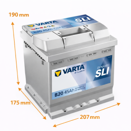 Batería Varta Dynamic SLI B20 45Ah 400A L+ 
