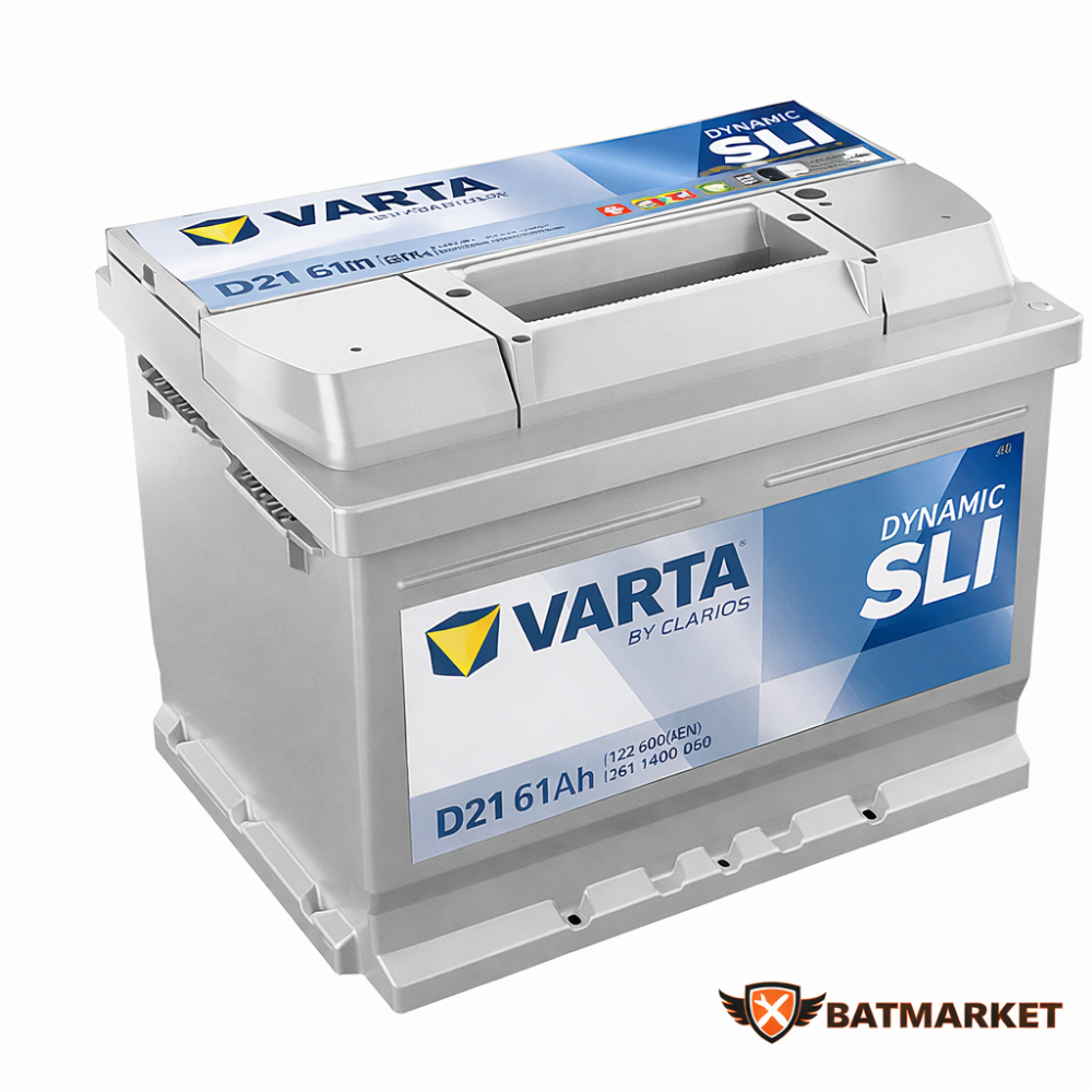 Batería Varta Dynamic SLI D21 61Ah 600A R+ (561400060)