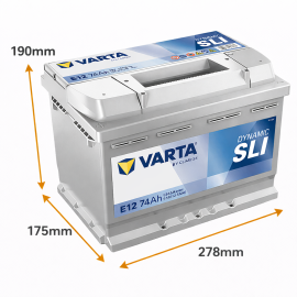 Batería Varta Dynamic SLI E12 74Ah 680A L+ (574013068)