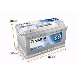 Batería Varta Dynamic SLI G3 95Ah 800A R+ (595402080)