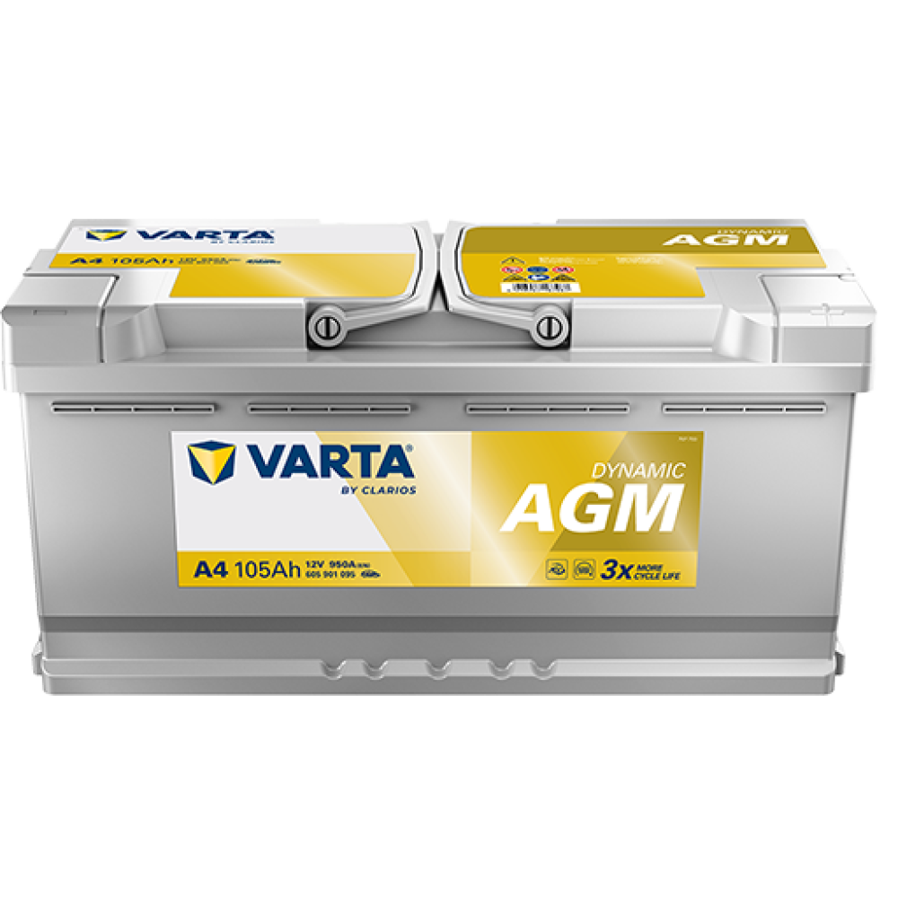 Batería Varta Silver Dynamic AGM H15 / A4 105Ah 950A (605 901 095)