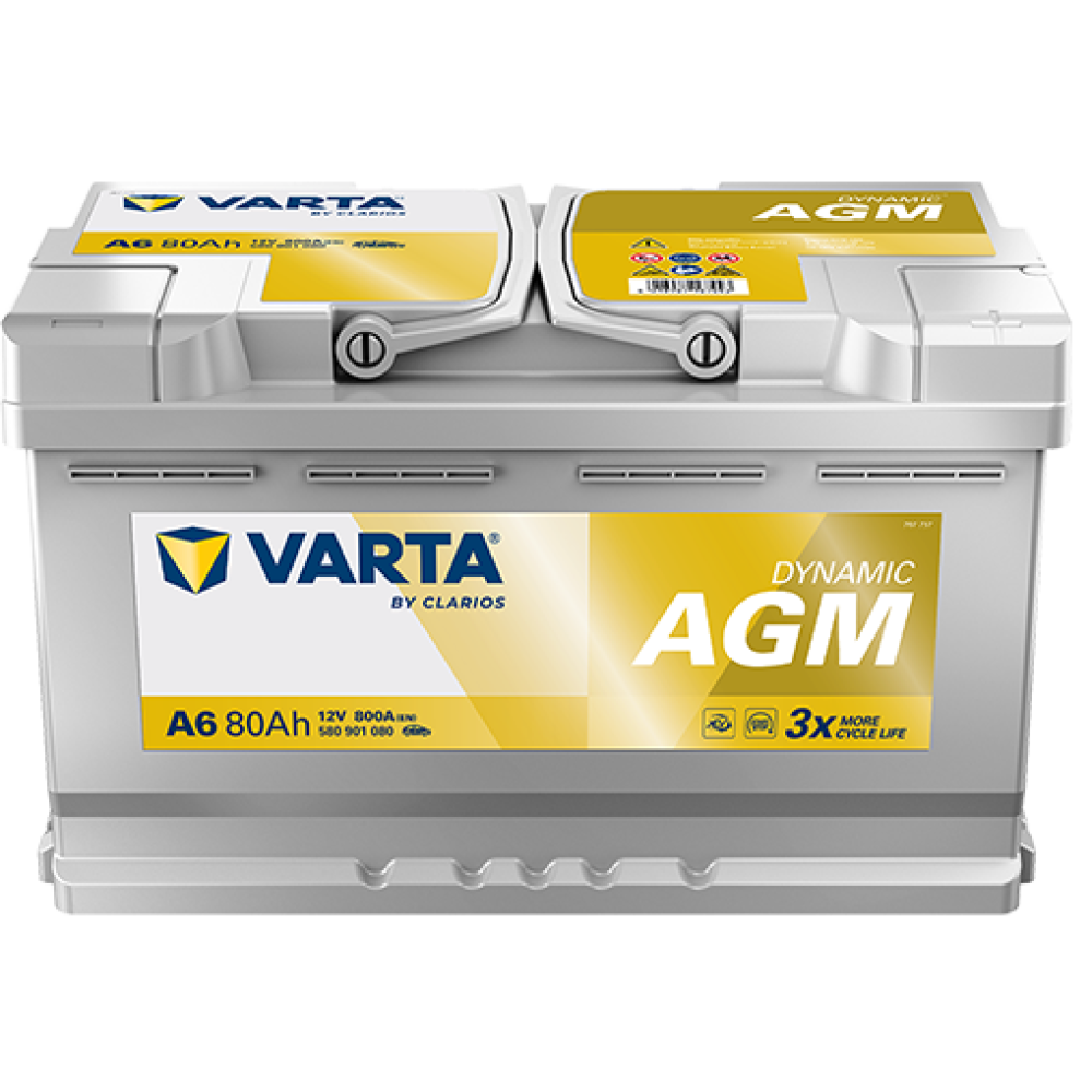 Batería Varta Silver Dynamic AGM A6 80Ah 800A (580 901 080)